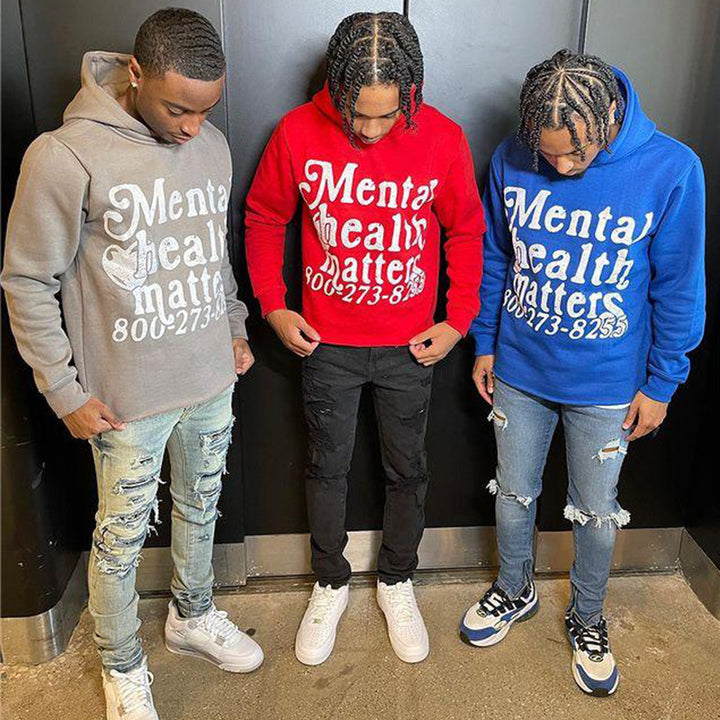 Dame hoodie med uttalende trykk Skjora