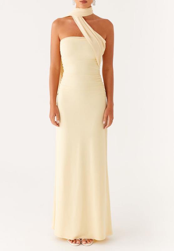 Women's Maxi Dress with Floral Design Skjora