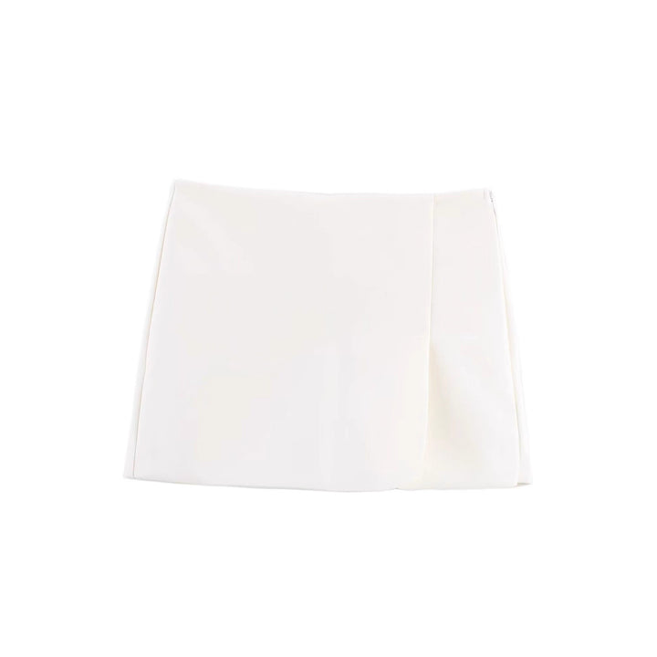 Dame Mini skjørt med eksklusiv snitt og elegant drapering Skjora