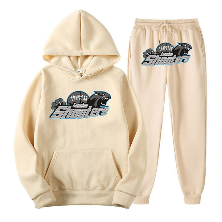 Dame herre hoodie og jogger-sett med urbant sportdesign Skjora