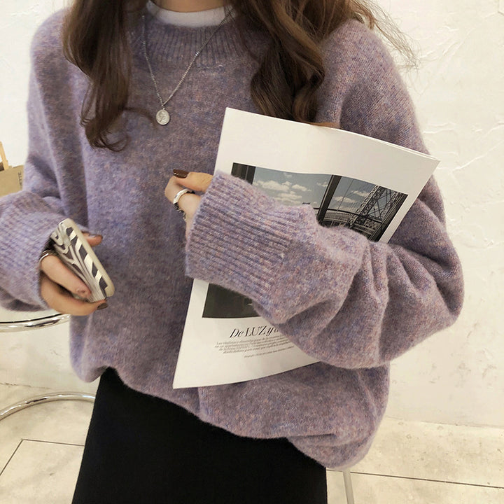 Dame Oversized Strikkegenser Skjora
