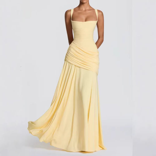 Damer Elegant Bryllupsdrakt med Skreddersydde Volanger og Flott Chiffon Skjørt Skjora