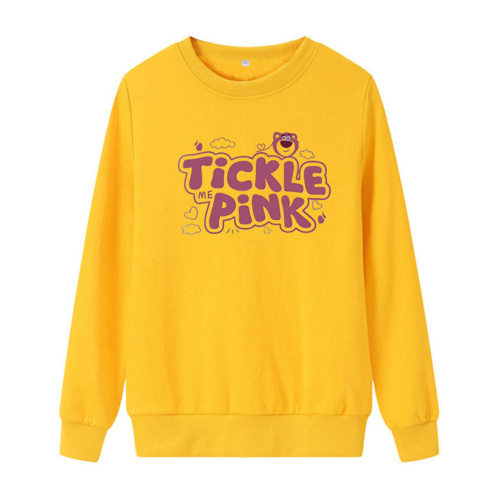 Damer sweatshirt i uformelt design med munter trykk Skjora