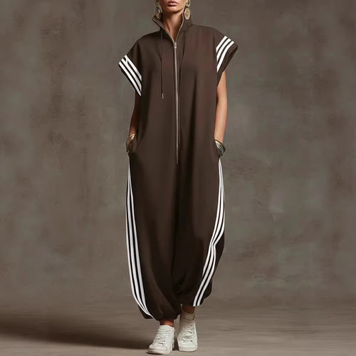 Dame stilige jumpsuit med moderne kontraster Skjora