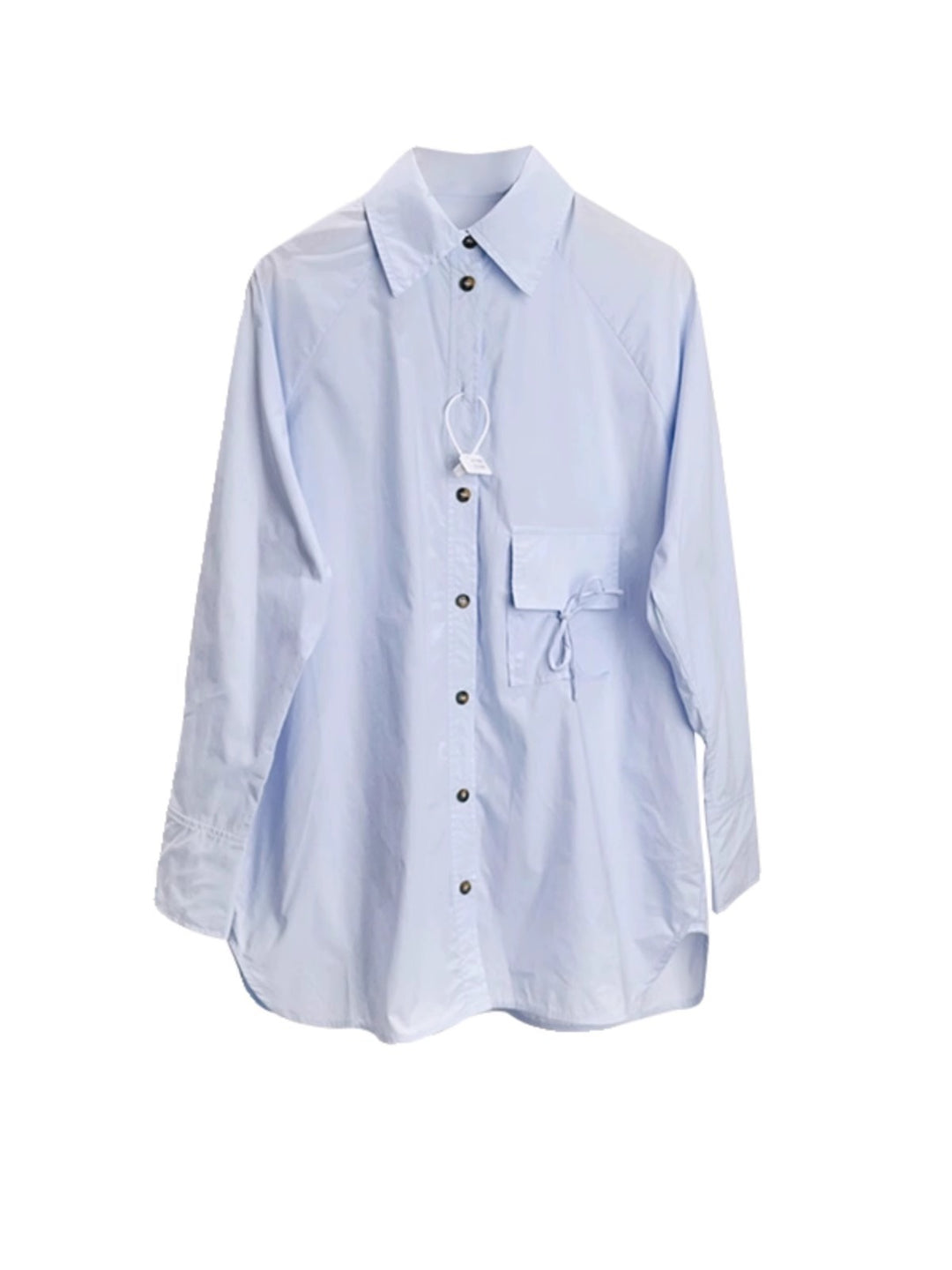 Dame Løs Oversize Skjorte med Knappledd Skjora