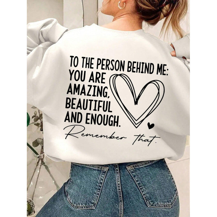 Dame sweatshirt med inspirerende design og avslappet passform Skjora