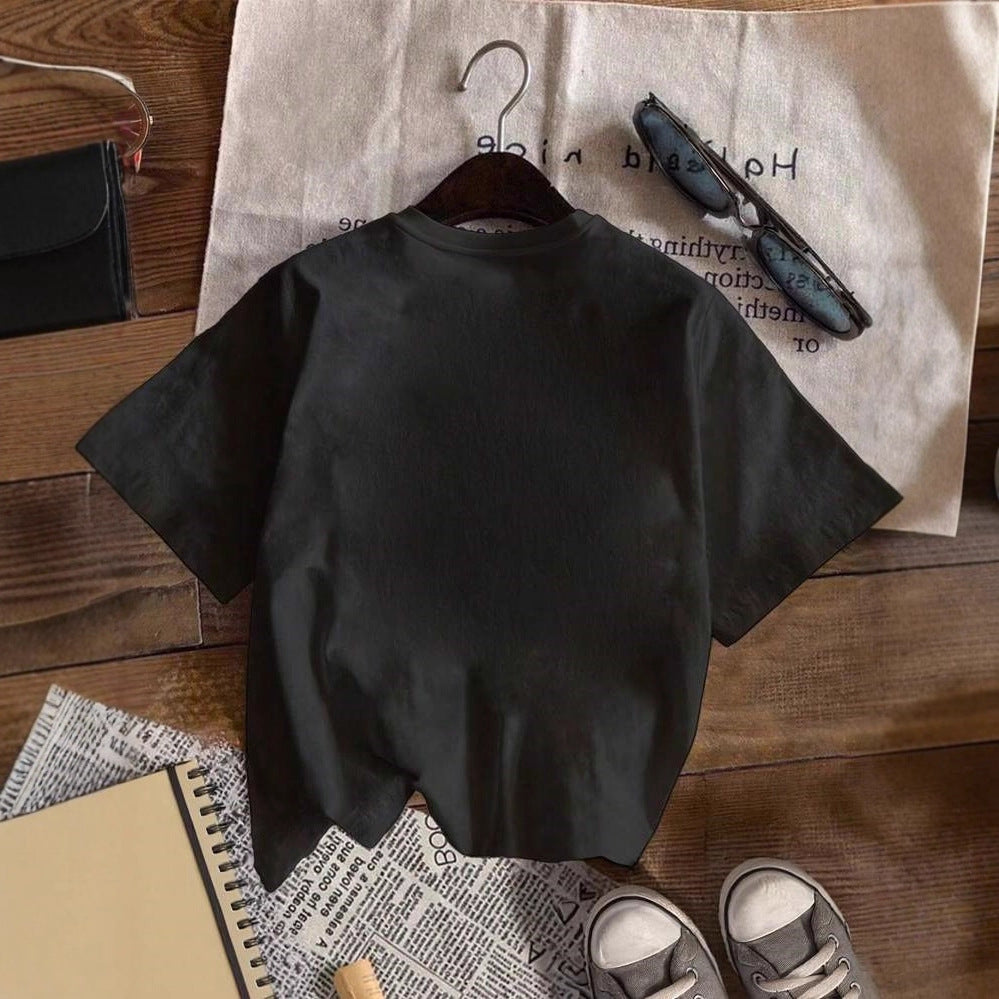 Dame Oversized T-skjorte med kreativt statementtrykk Skjora