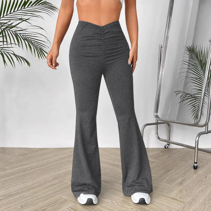 Dame høyt midje bootcut-bukse Skjora