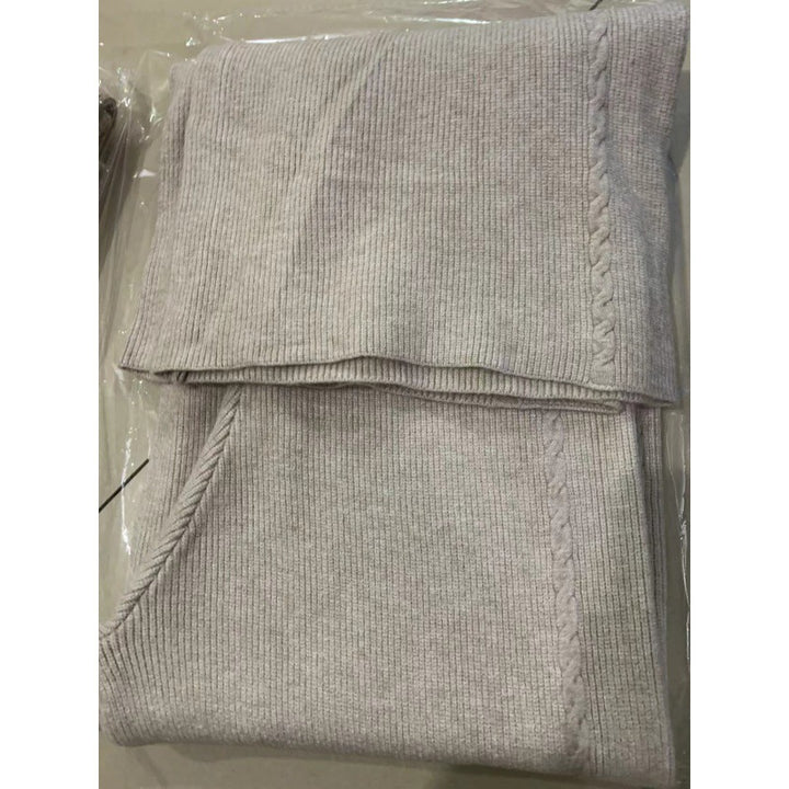 Dame Koselig Ribb Strikket Cardigan med Elegant Stå-Hals Skjora