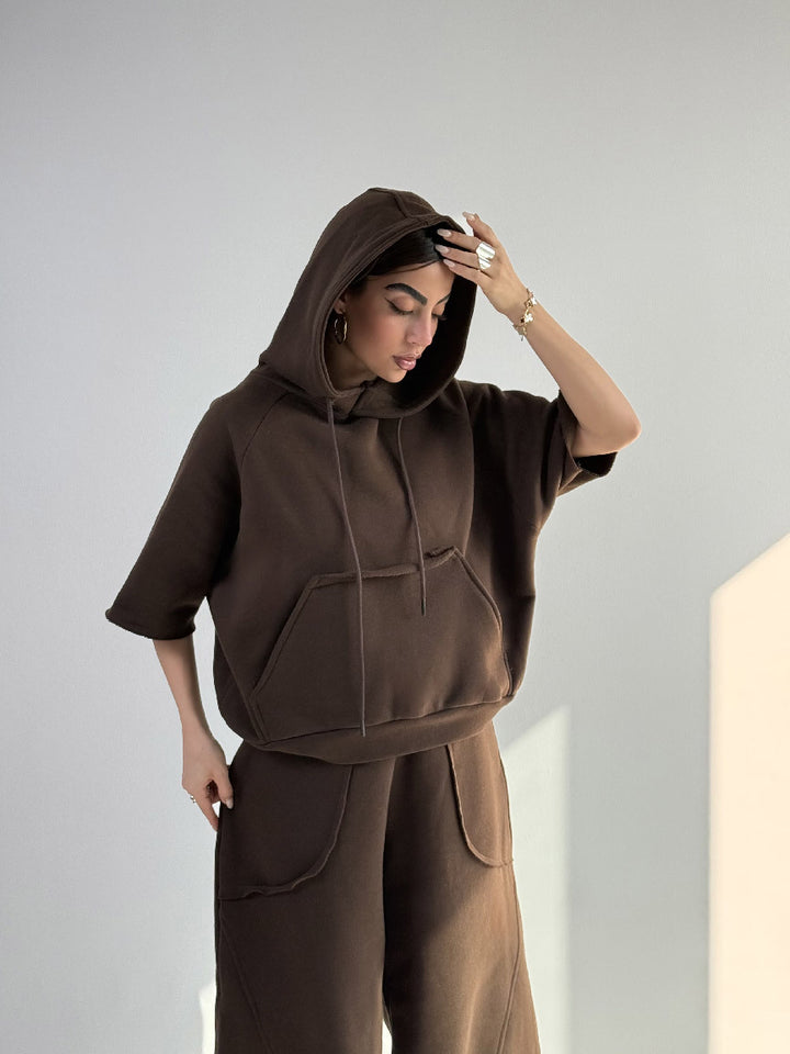 Damer oversized hettegenser med kengurulomme Skjora