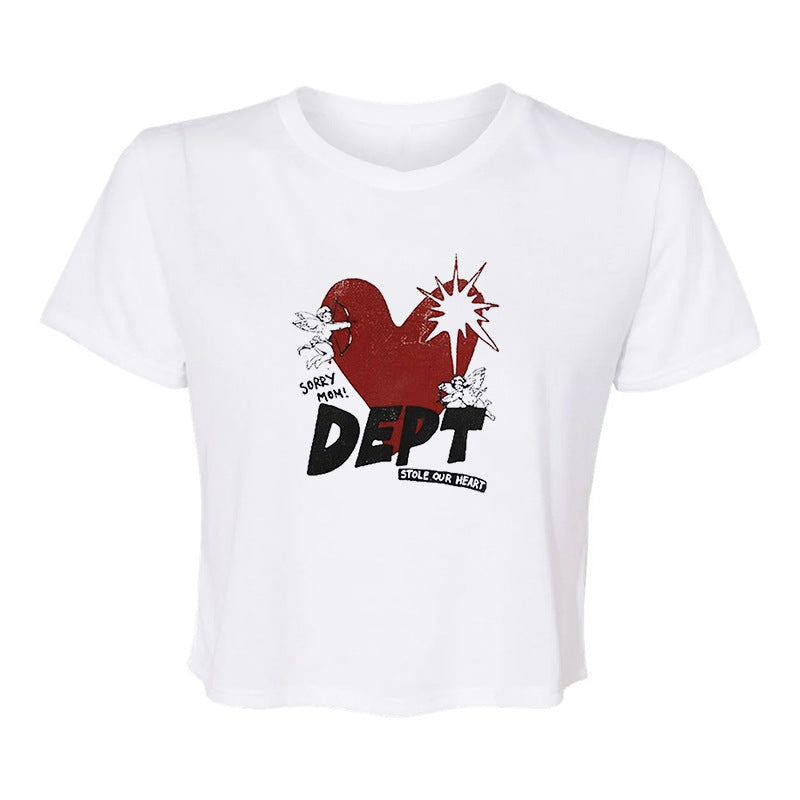 Dame ermeless Camisole med iøynefallende grafisk design Skjora