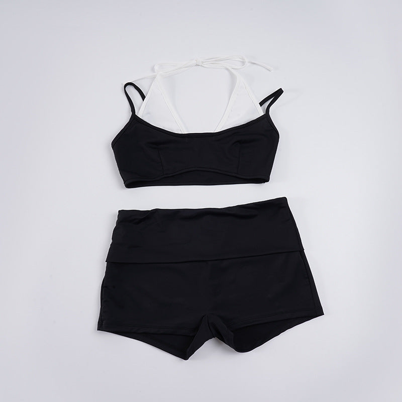 Dame Sporty bikini-sett med høy midje og moderne design Skjora