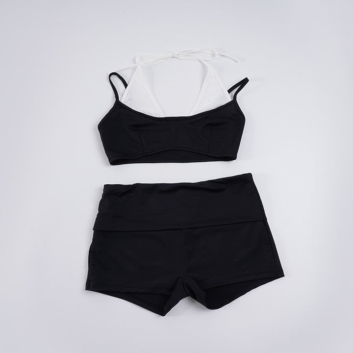 Dame Sporty bikini-sett med høy midje og moderne design Skjora