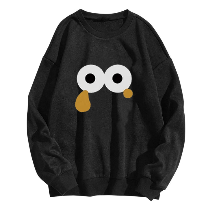 Damegen Sweatshirt med unikt tegneseriemotiv Skjora