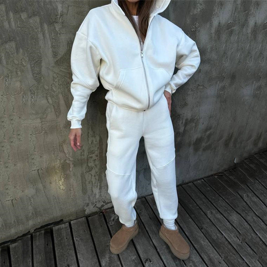 Kvinne Komfortabel Full Bodysuit med Hette og Glidelås Skjora