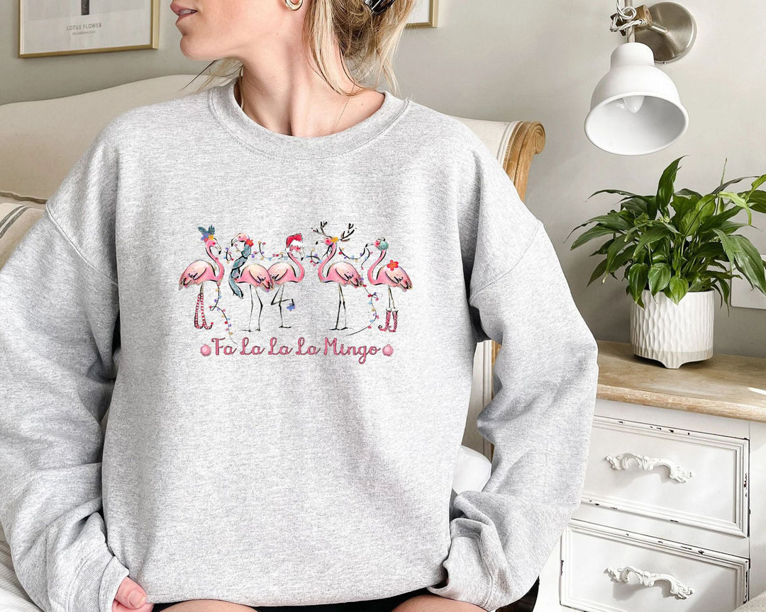 Damegenser med original flamingo-motiv og avslappet snitt Skjora