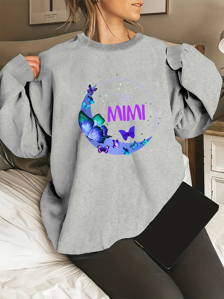 Kvinnens grafiske sweatshirt Skjora