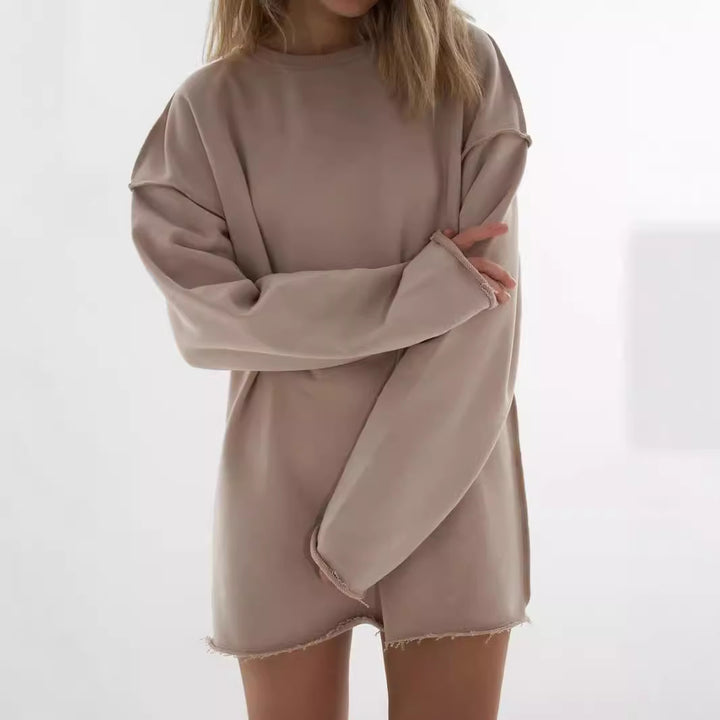 Damer Oversized Sweatshirt med avslappet kutt og brede ermer Skjora