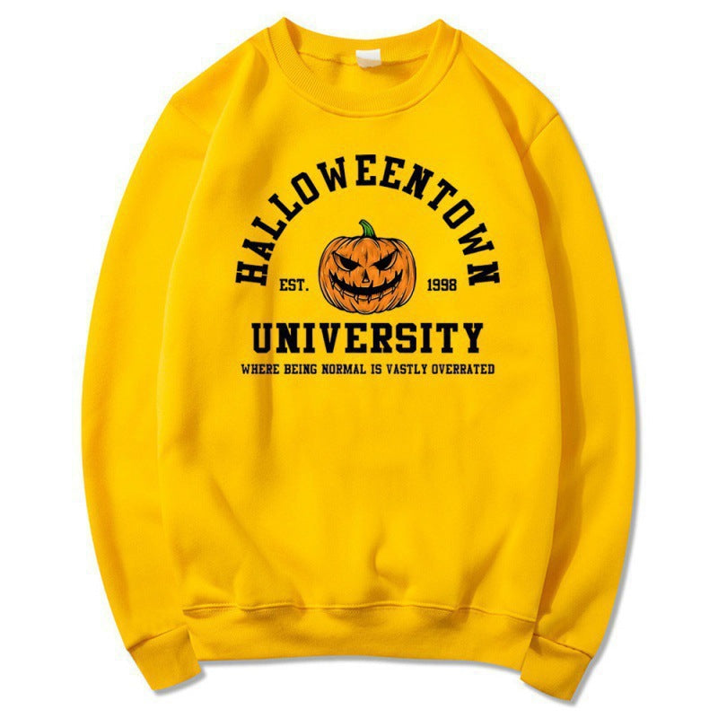 Kvinners genser med kreativ Halloween-design og komfortabel passform Skjora
