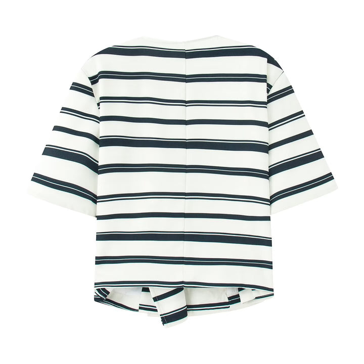 Dame fritidsbukser med elegant stripemønster Skjora