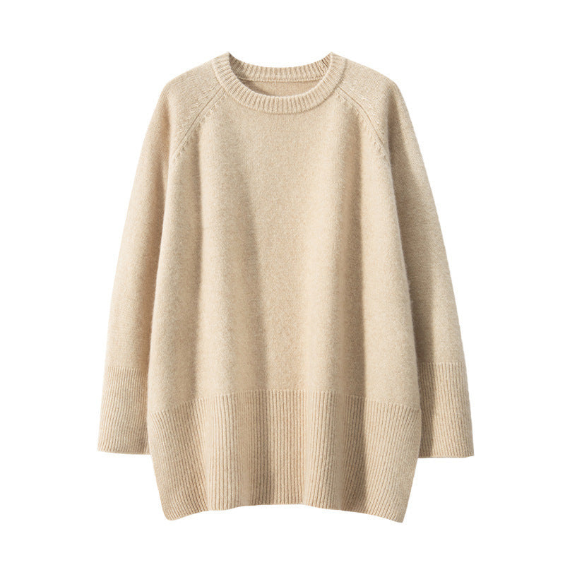 Kvinnes chunky strikkegenser med oversized design og voluminøse ermer Skjora