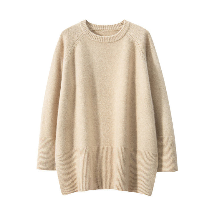 Kvinnes chunky strikkegenser med oversized design og voluminøse ermer Skjora