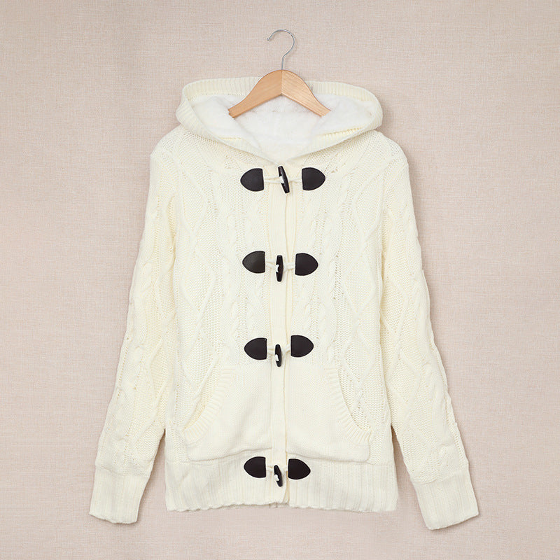 Dame cardigan med høy krage og komfortable knappedetaljer Skjora