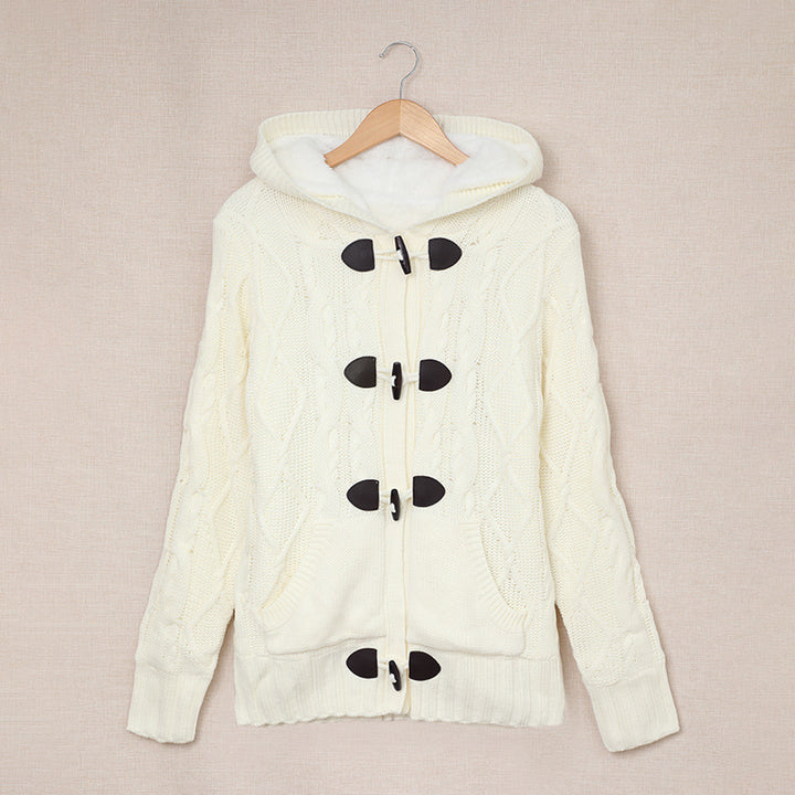 Dame cardigan med høy krage og komfortable knappedetaljer Skjora