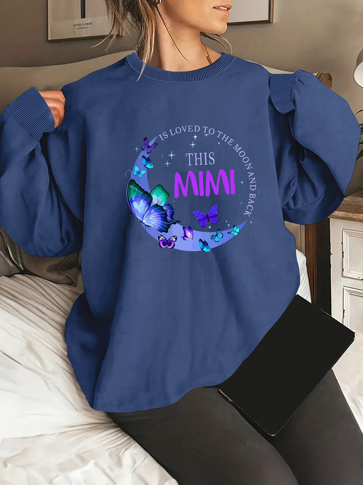 Kvinnens grafiske sweatshirt Skjora