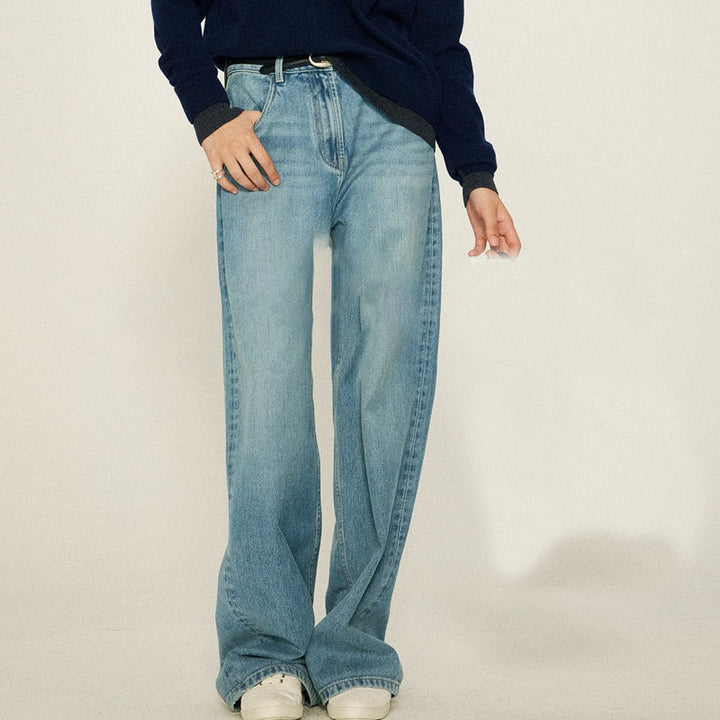 Damer høyt liv bootcut jeans laget av høyverdig denim Skjora