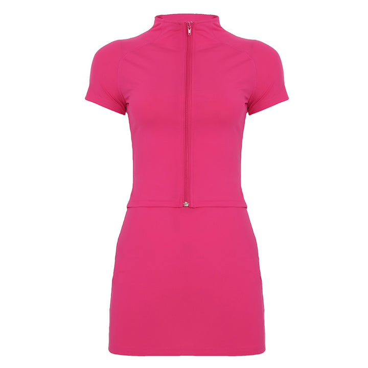 Women's sporty set with zip and fitted cut Skjora