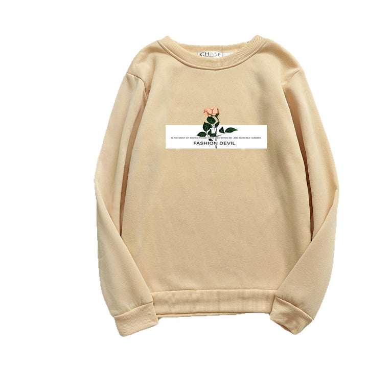 Dame Sweatshirt med blomsterdesign Skjora