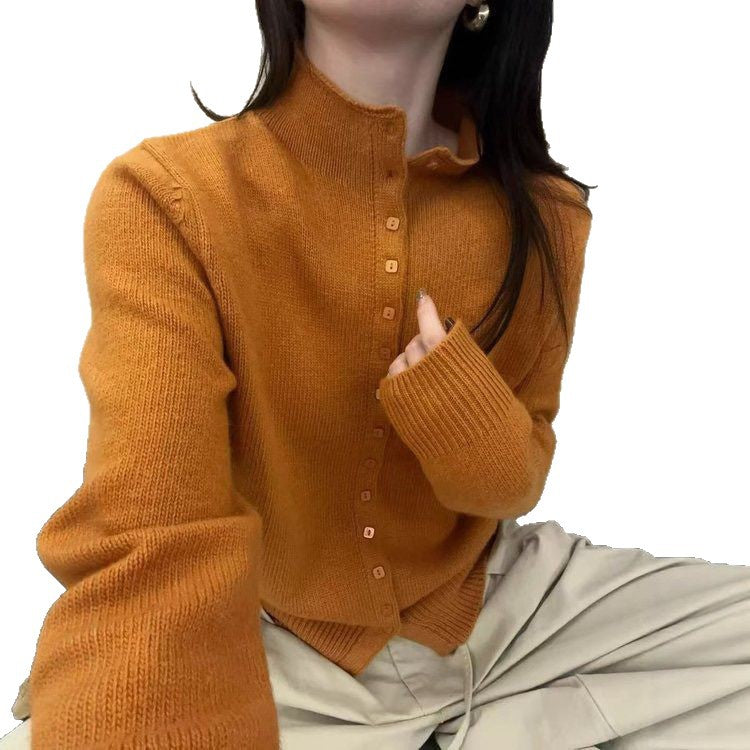 Kvinnes varm strikket cardigan Skjora