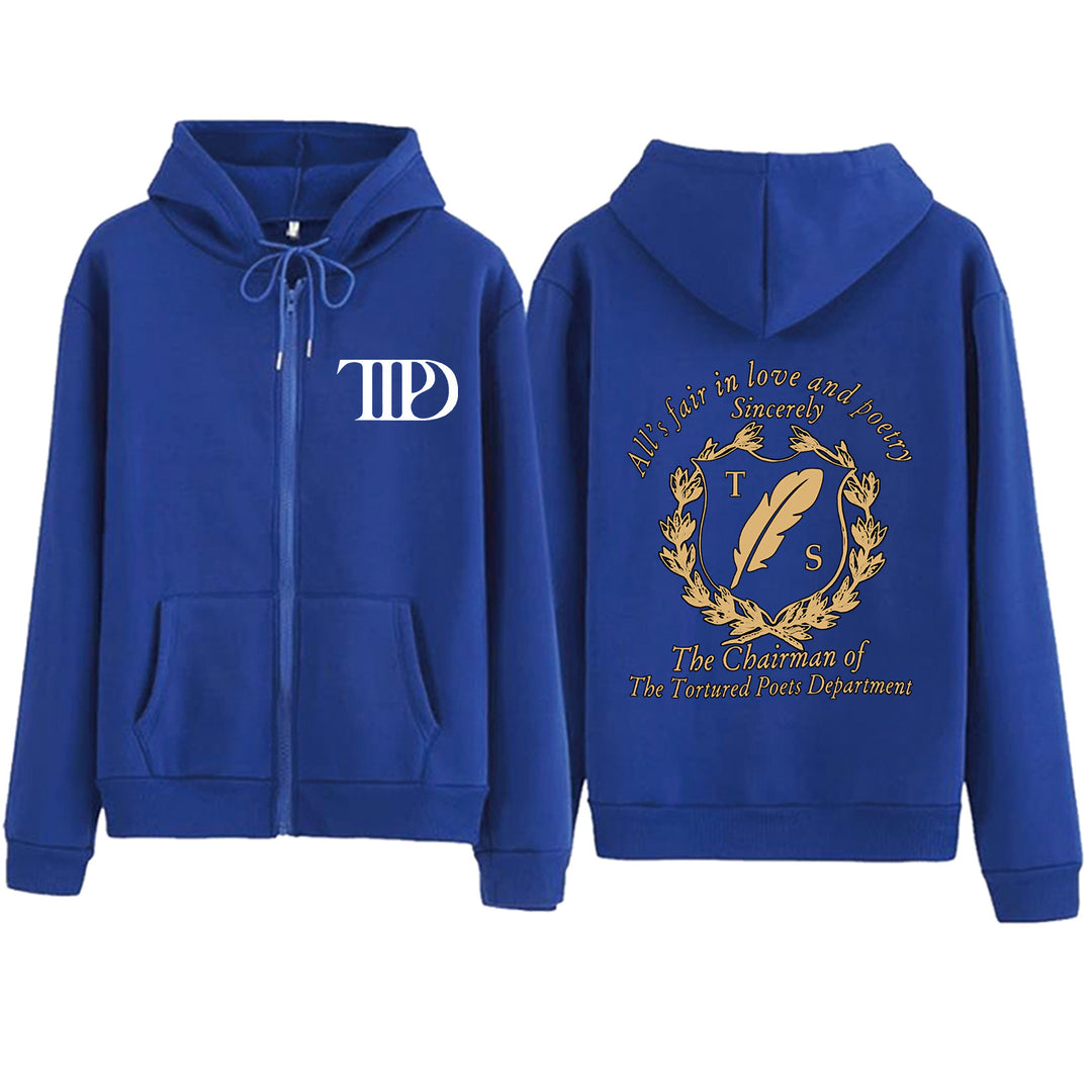 Kvinne fleece hettejakke med unikt design og komfortabel passform Skjora