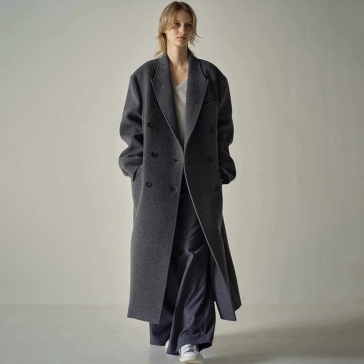 Dame Elegant og oversized ullkapp Skjora