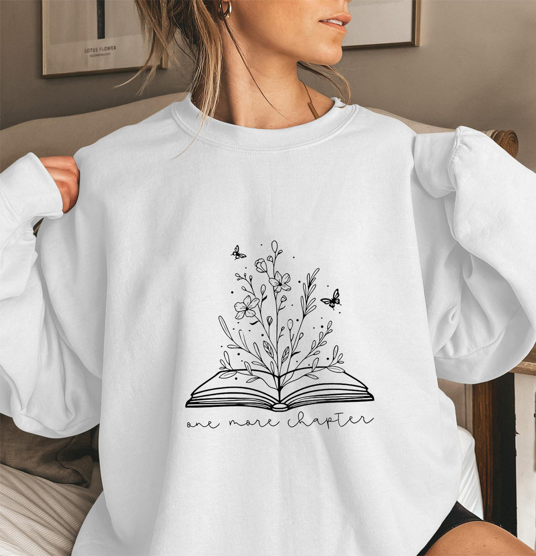Kvinne genser med elegant blomst design og inspirerende trykk Skjora