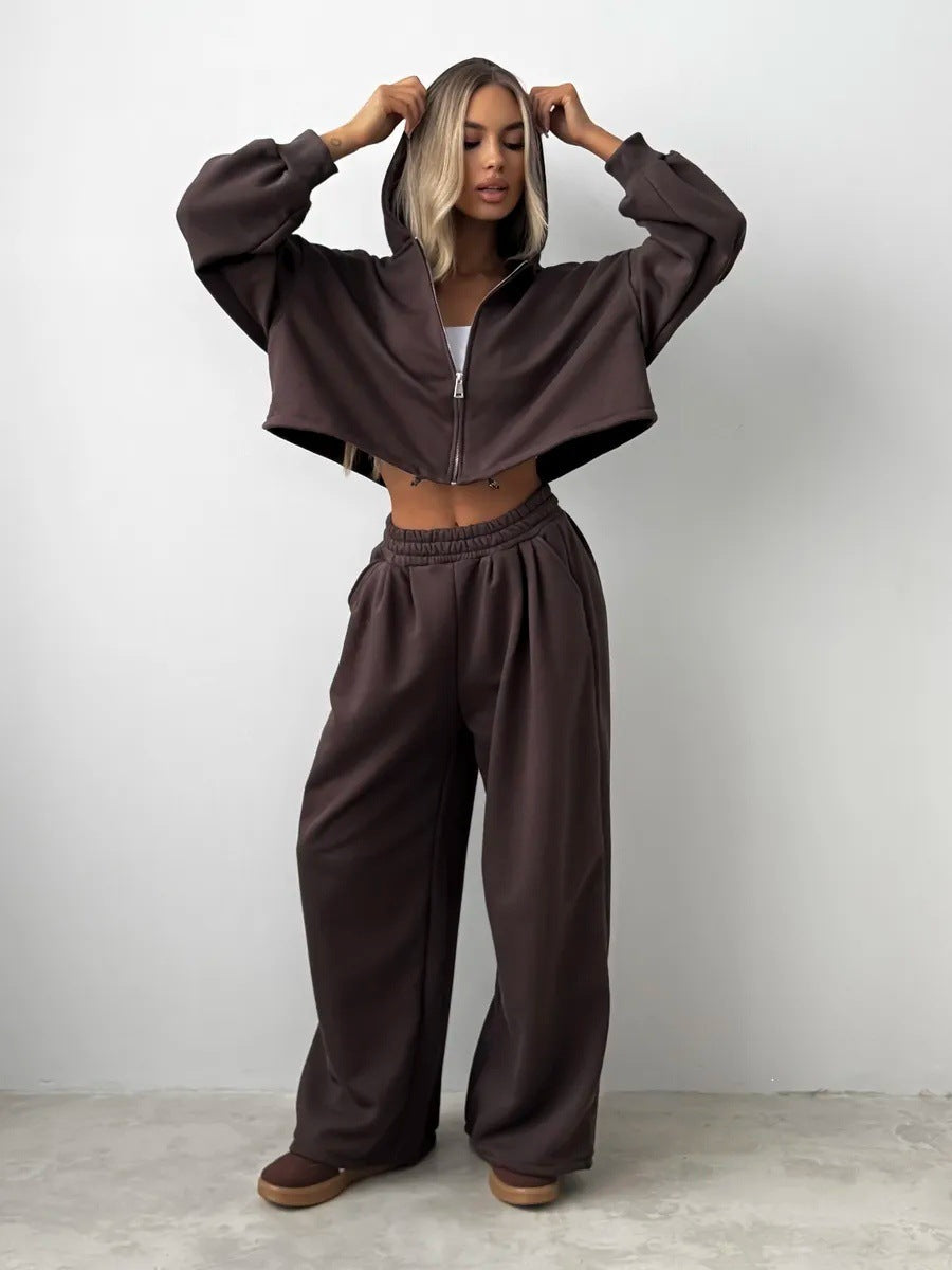 Dame hoodie treningsdrakt i urban stil med ledig passform Skjora