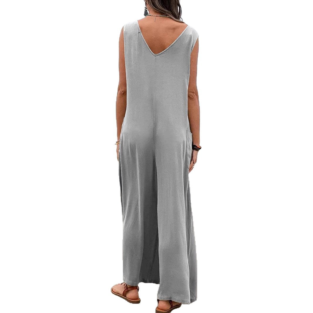 Damer uformell jumpsuit med løs passform og praktiske lommer Skjora