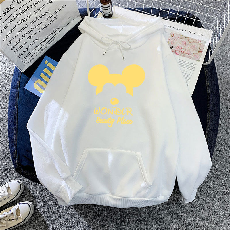 Damen Kapuzenpullover mit verspieltem Tiermotiv Skjora