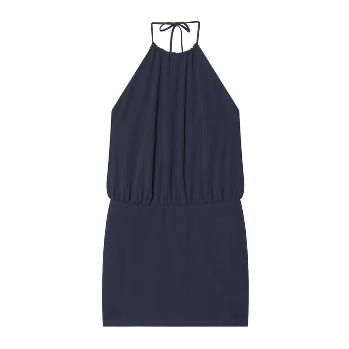 Damer luftig halterneck-kjole med elastisk midjebånd Skjora