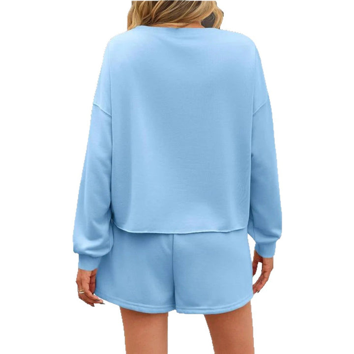 Kjole sweatshirt for kvinner med dimples og perleapplikasjoner Skjora