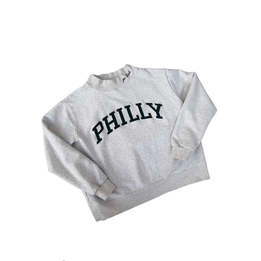 Dame Oversized Sweatshirt med trendy skrivemåte Skjora