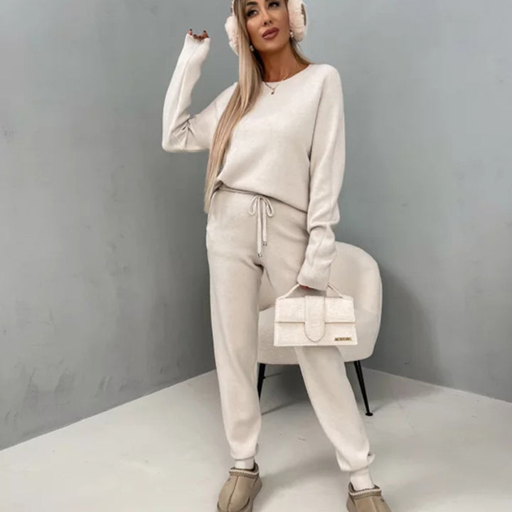 Damek Casual Fleece Treningsdrakt med Praktiske Lommer og Elastisk Midjebånd Skjora