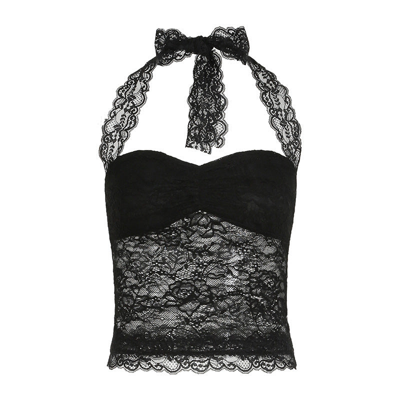Dame Spets-Corsage Topp Skjora