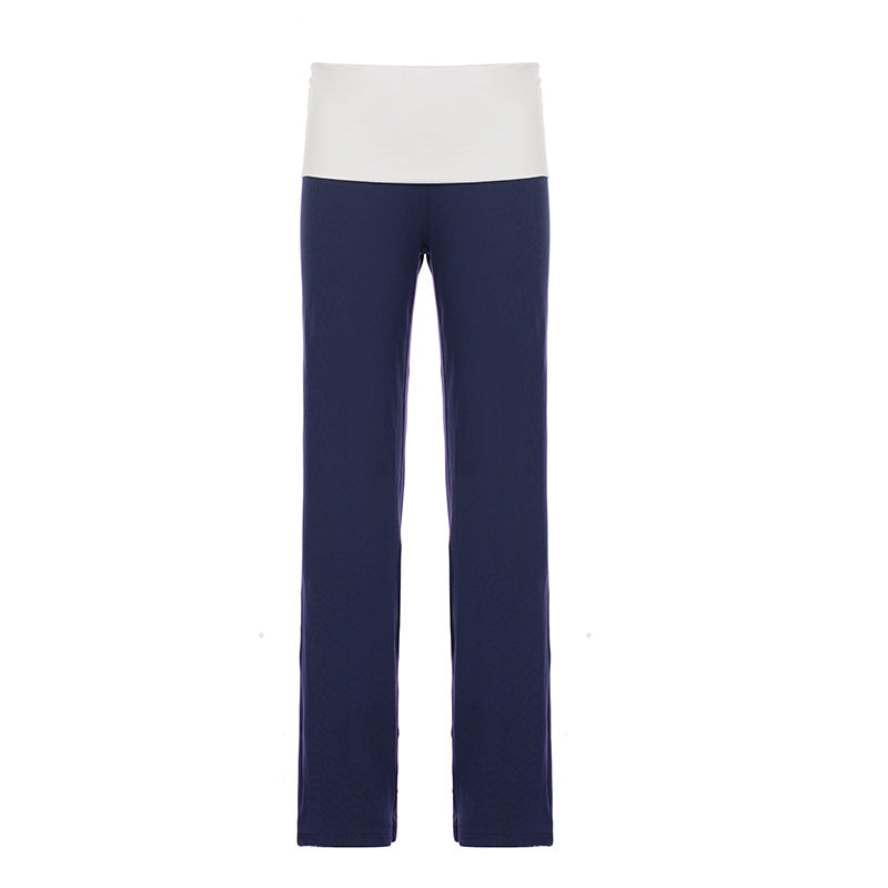Dame Flared Leggings med blomsterdesign Skjora