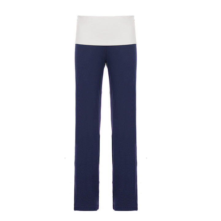 Dame Flared Leggings med blomsterdesign Skjora
