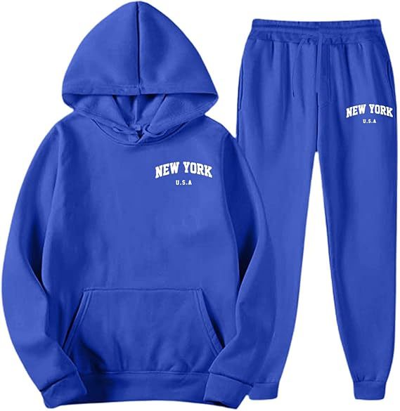 Women's Hooded Sweat Suit with high-quality material and modern lettering Skjora