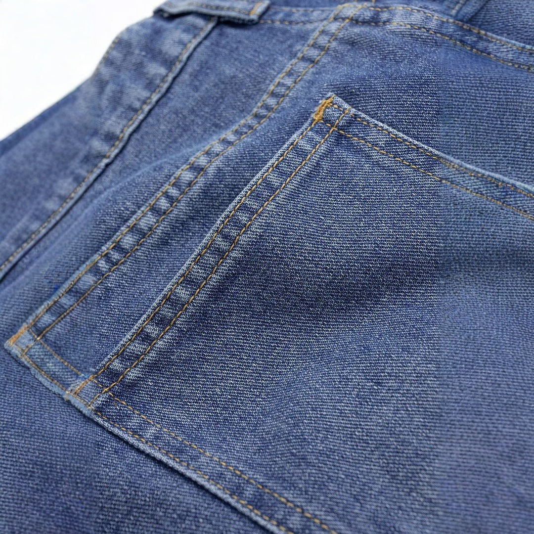 Dame moteriktig høy midje jeans med vid ben Skjora