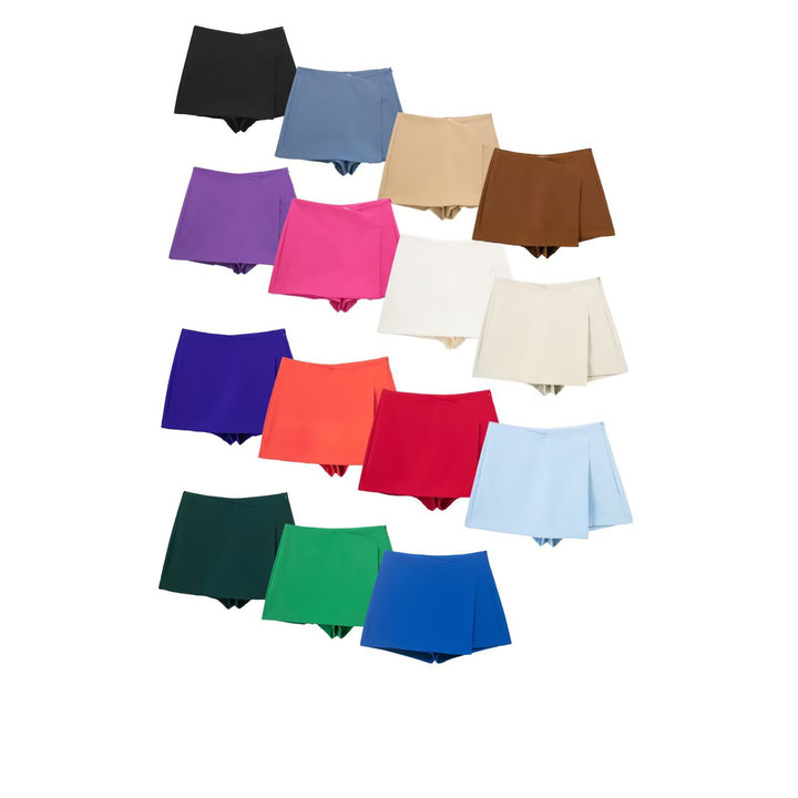 Dame sportliche shorts med elegant lagdelt design Skjora