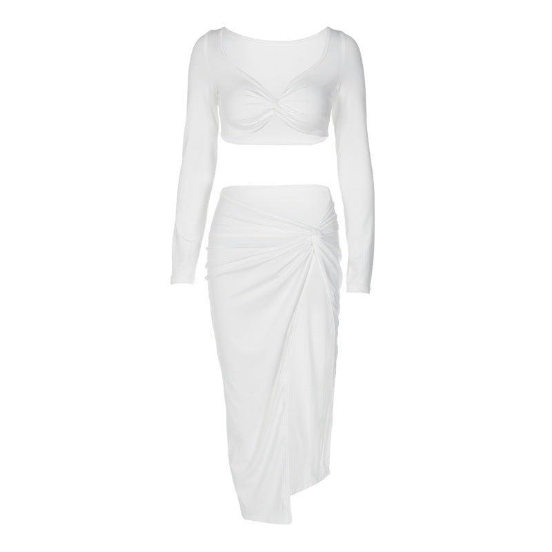 Dame Elegant maxikjole med off-shoulder design og drapert midje Skjora